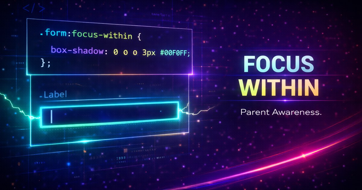CSS :focus-within - Style Parent Elements