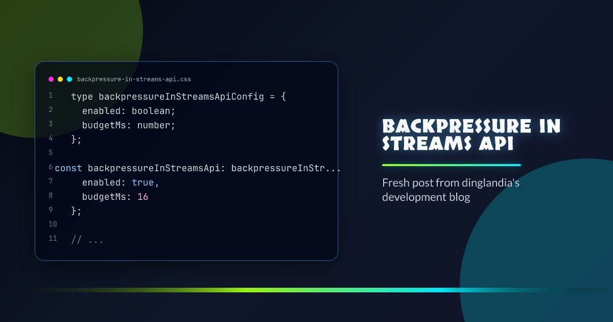 Backpressure in streams API