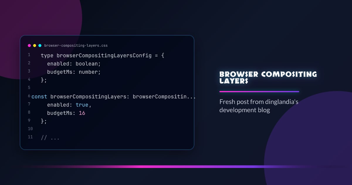 Browser compositing layers