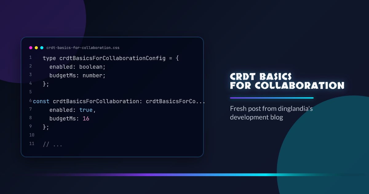 CRDT basics for collaboration