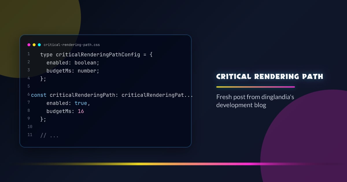 Critical rendering path