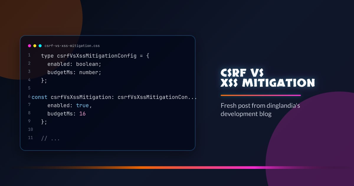 CSRF vs XSS mitigation
