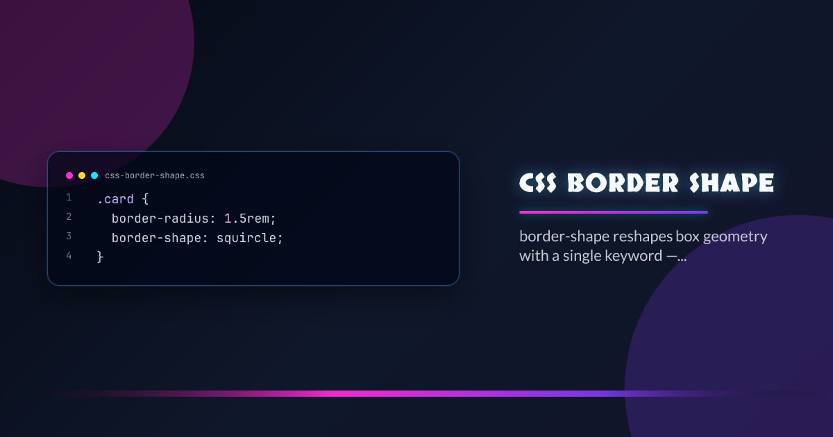 CSS border-shape