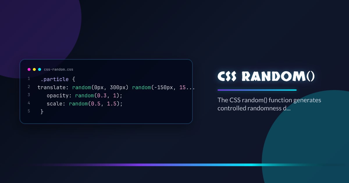 CSS random()