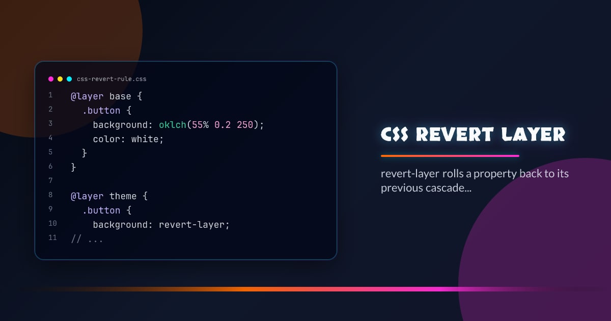 CSS revert-layer
