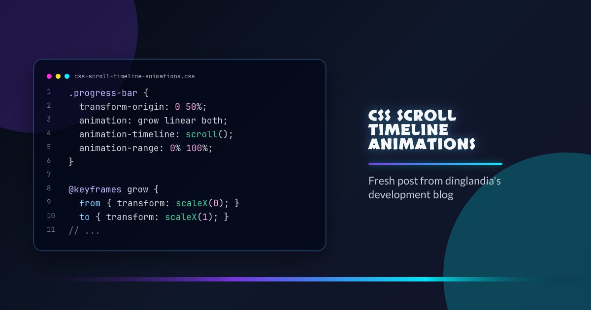Scroll Timeline Animations