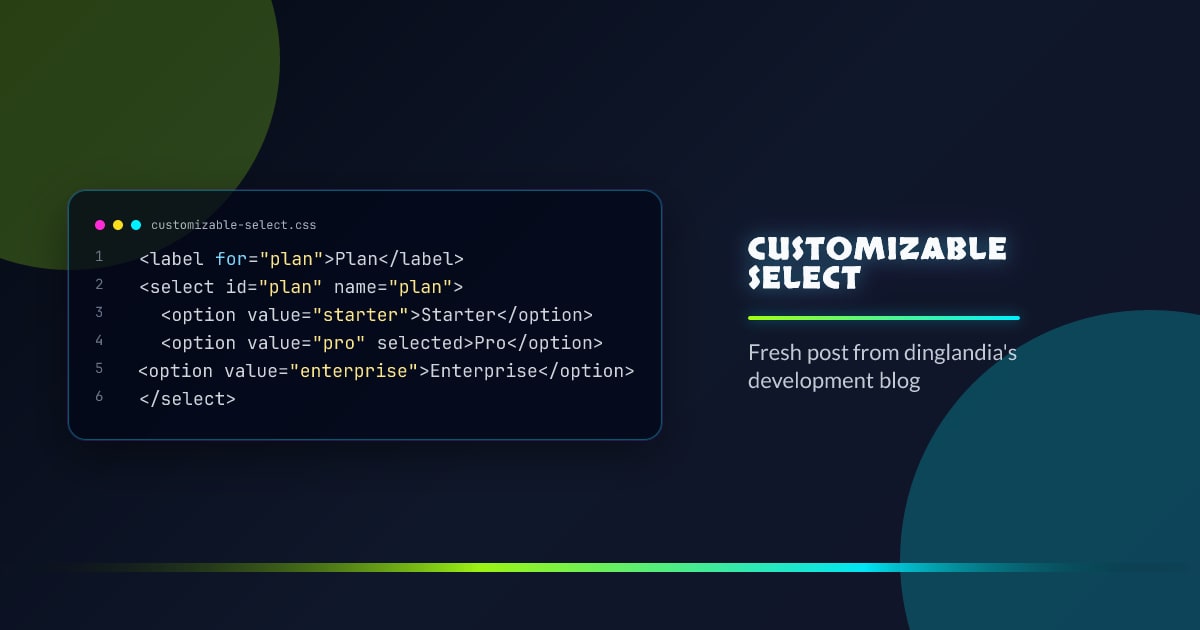 Customizable Select