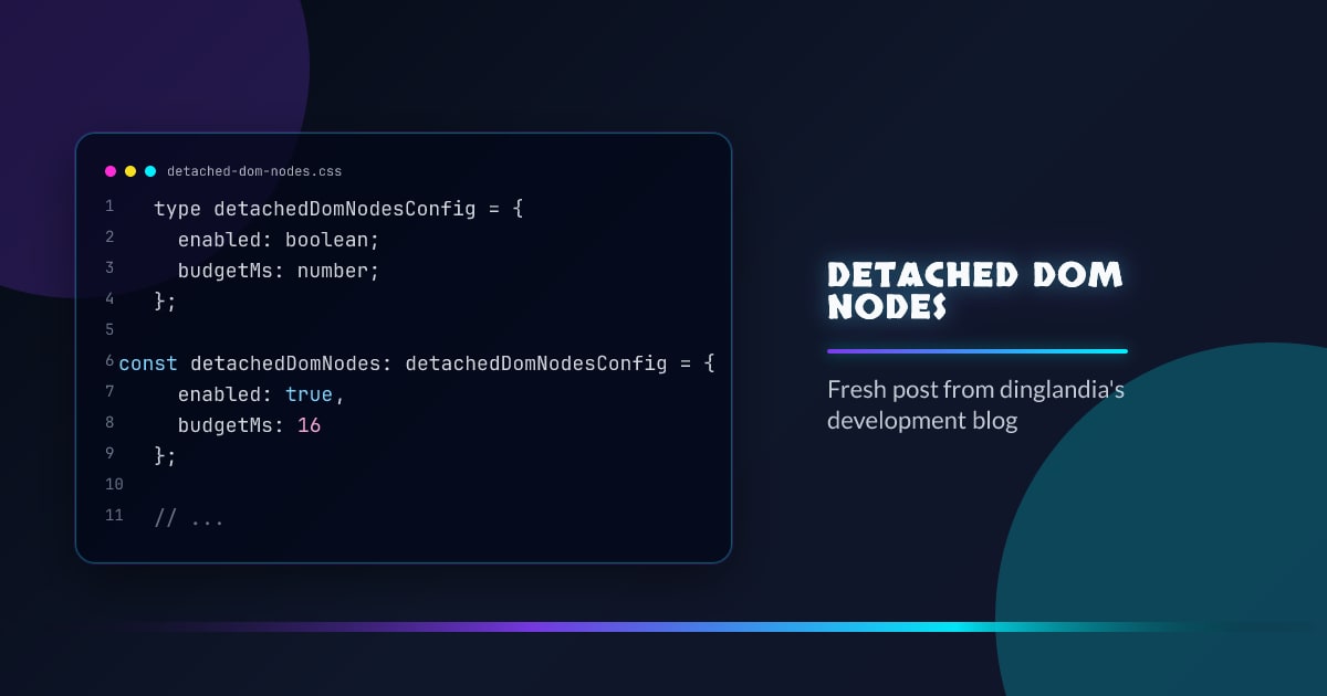 Detached DOM nodes
