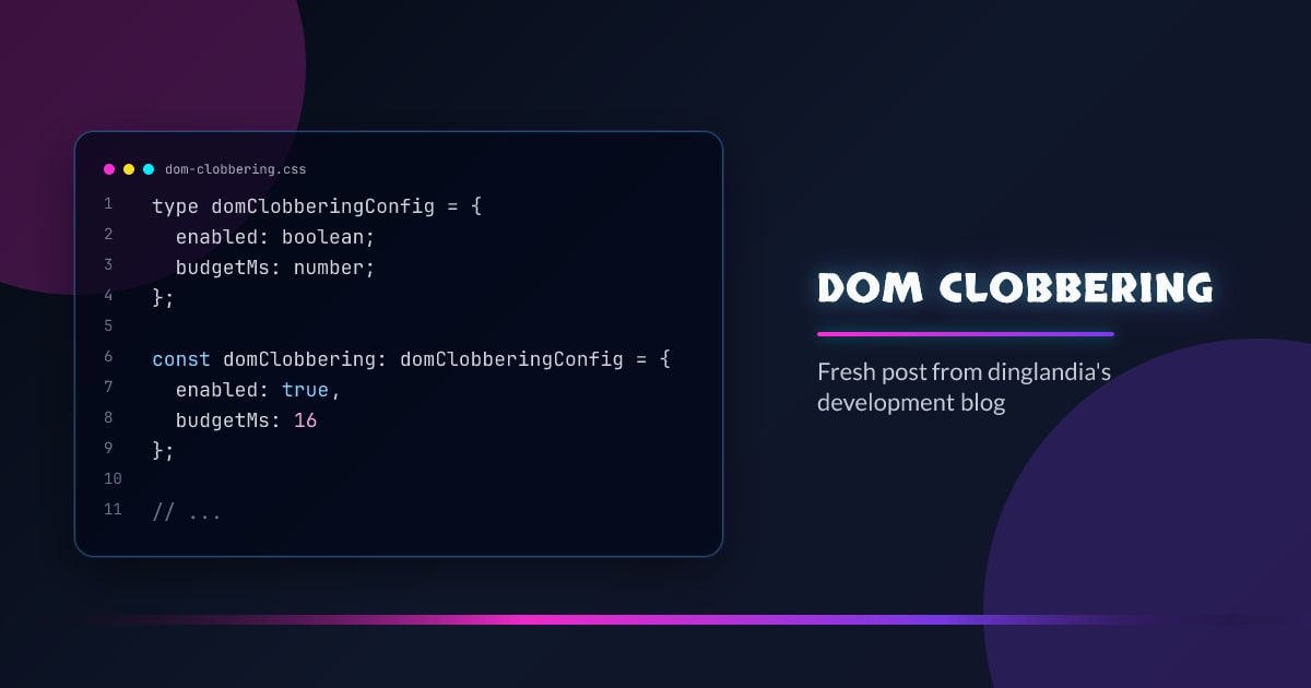 DOM clobbering