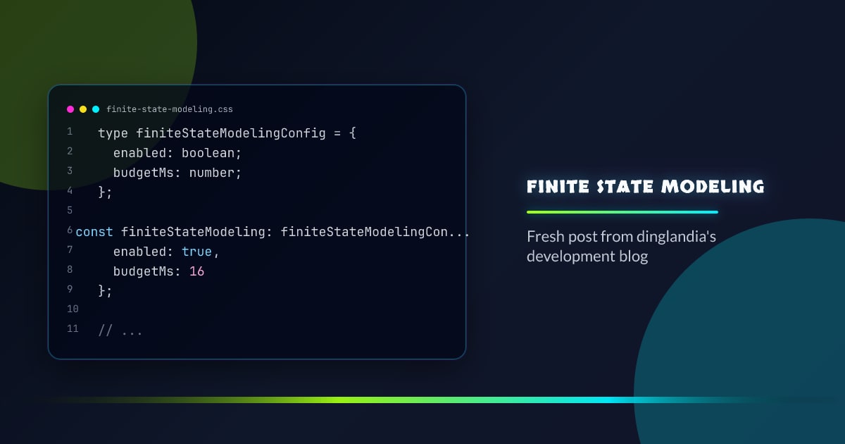 Finite state modeling