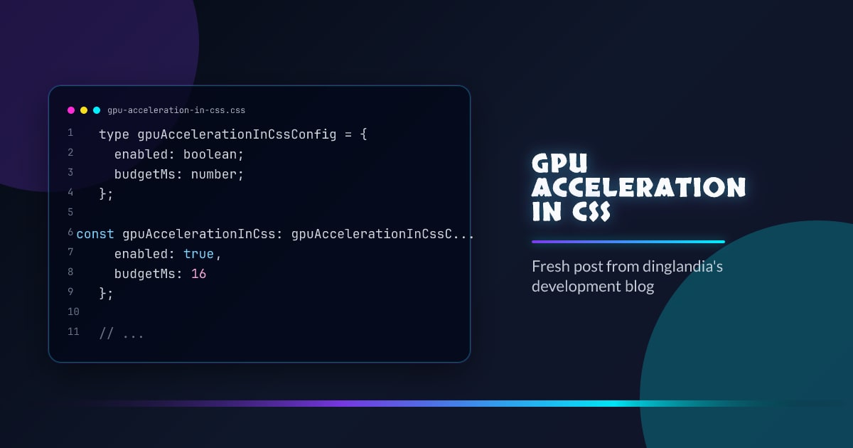 GPU acceleration in CSS