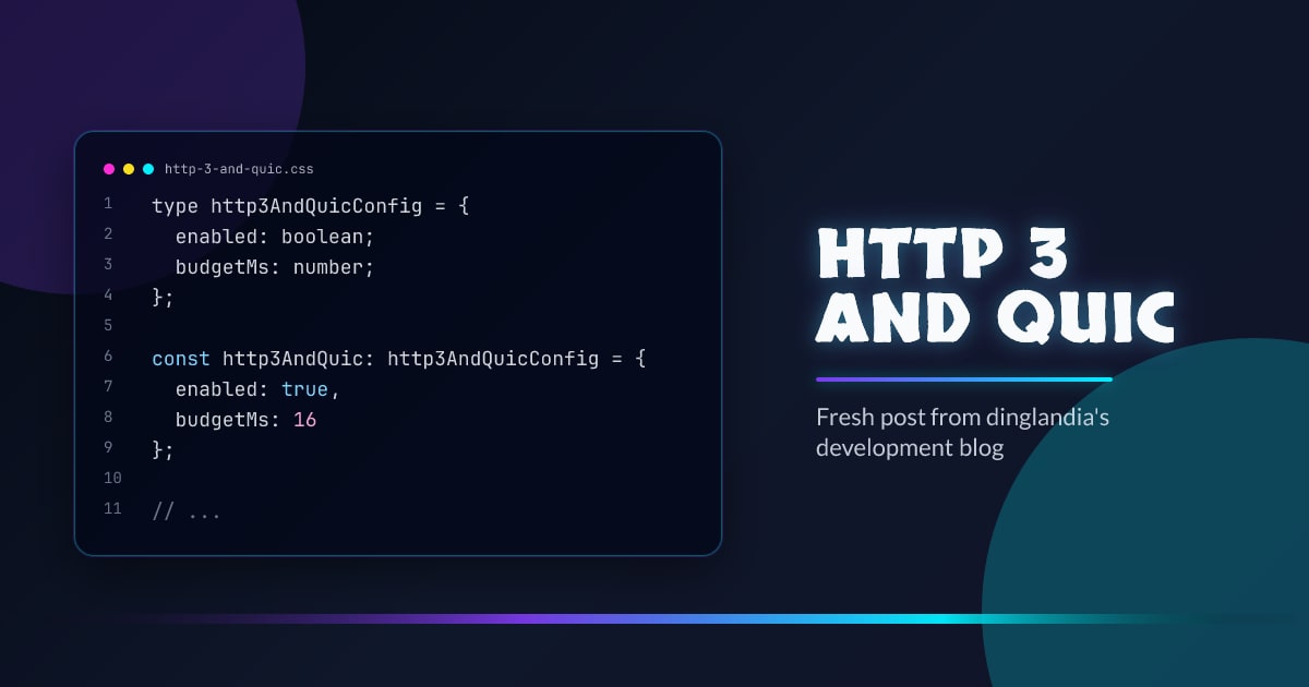 HTTP/3 and QUIC