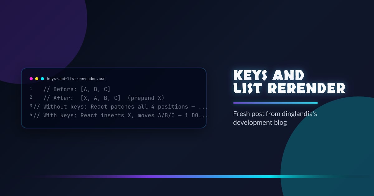 Keys and List Re-render Behavior