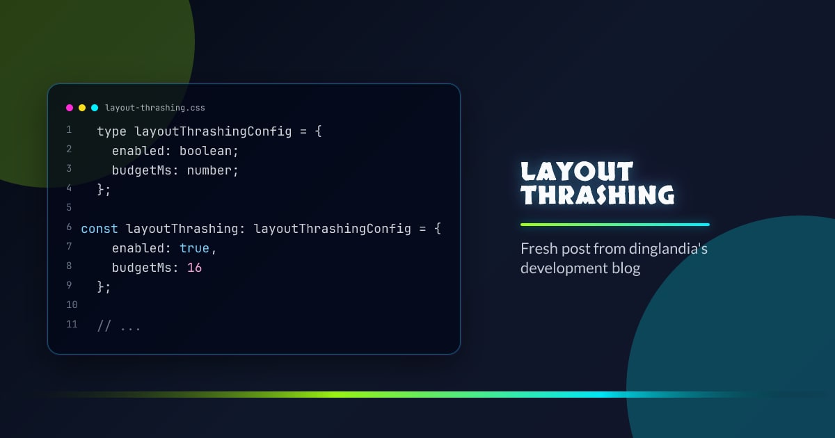 Layout thrashing
