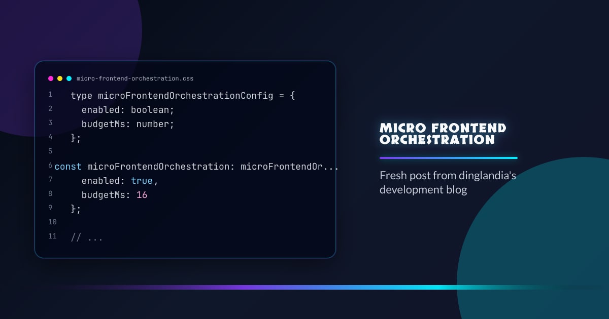Micro-frontend orchestration