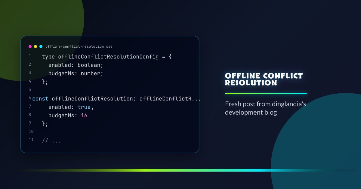 Offline conflict resolution