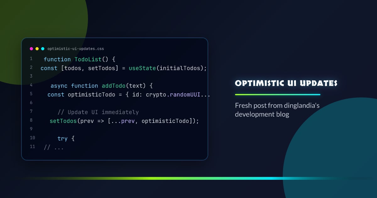 Optimistic UI Updates