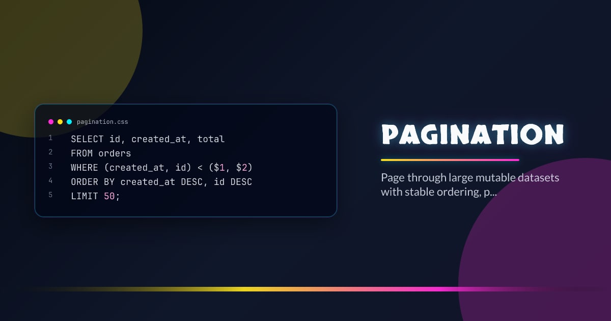 Pagination