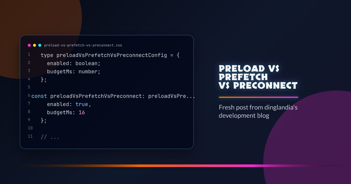 Preload vs Prefetch vs Preconnect