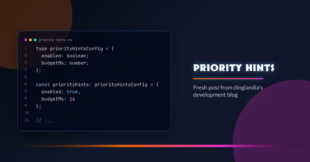 Priority hints