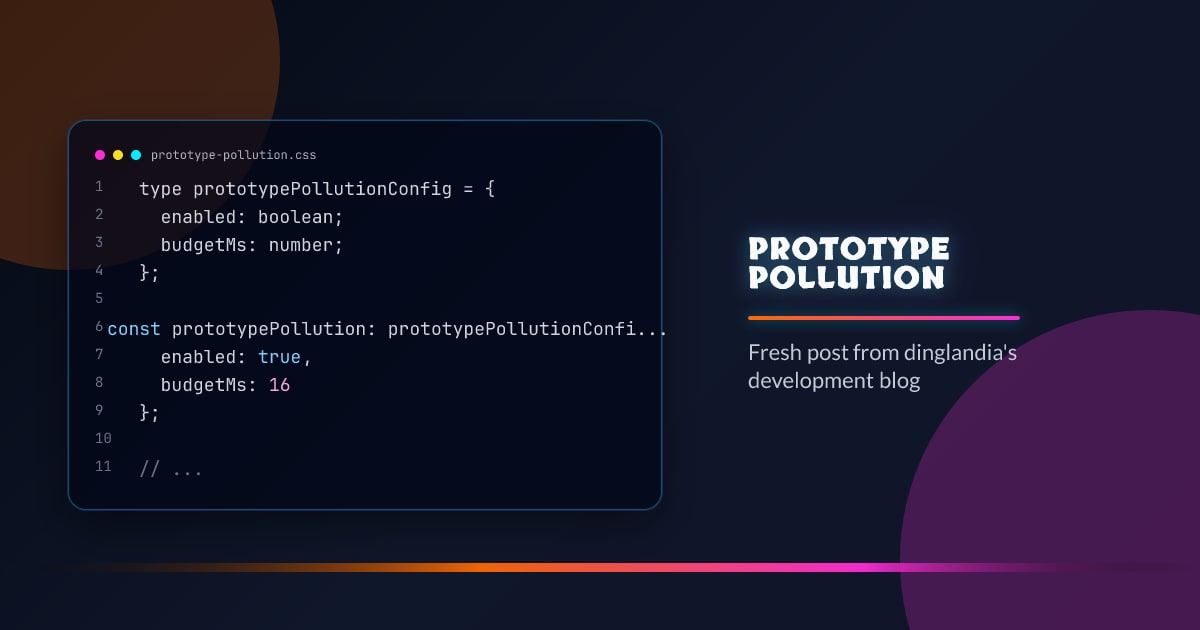 Prototype pollution