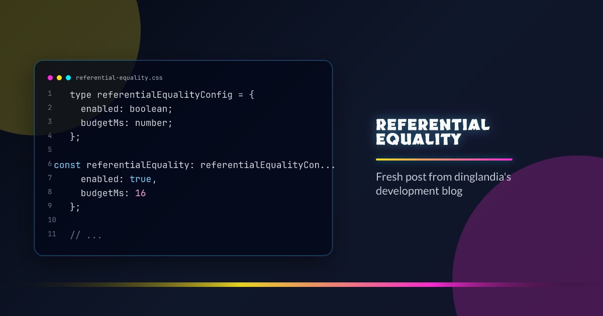 Referential equality