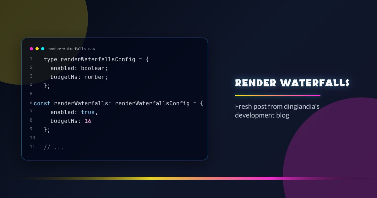 Render waterfalls