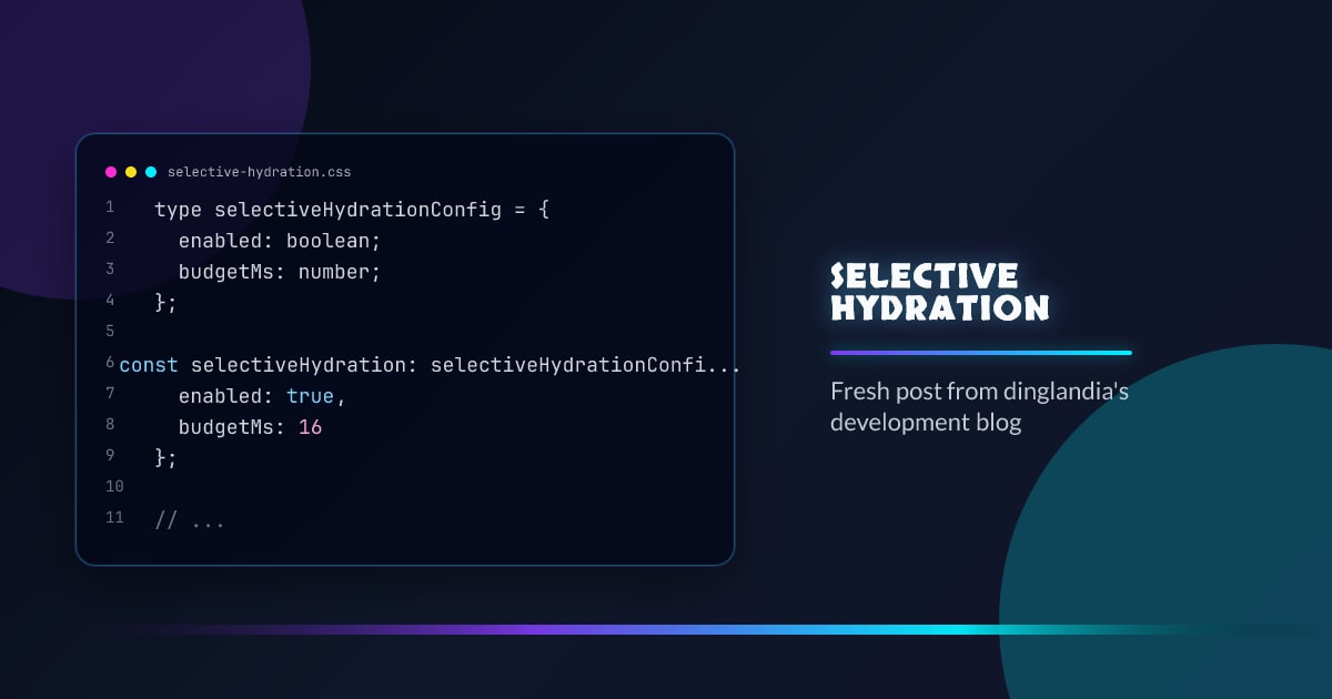 Selective hydration
