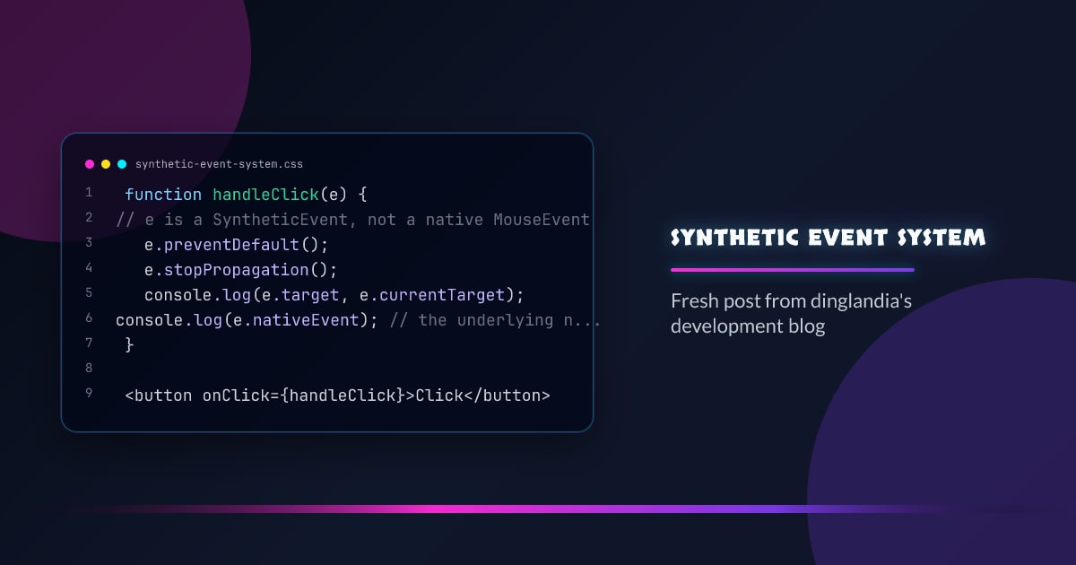 Synthetic Event System