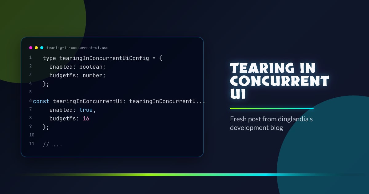 Tearing in concurrent UI