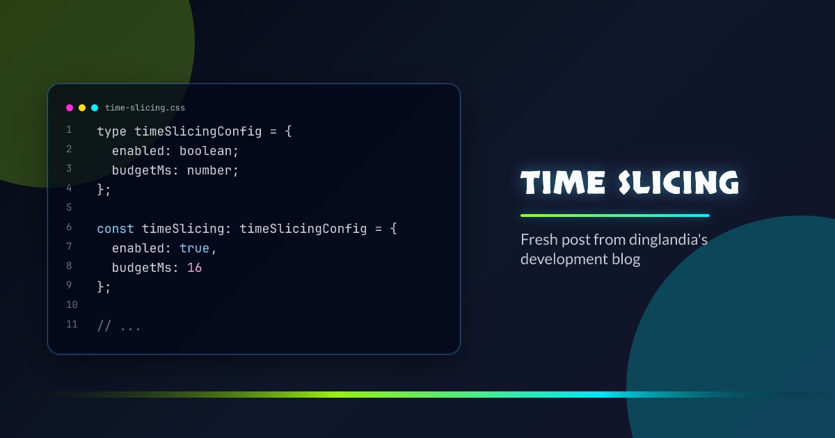 Time slicing